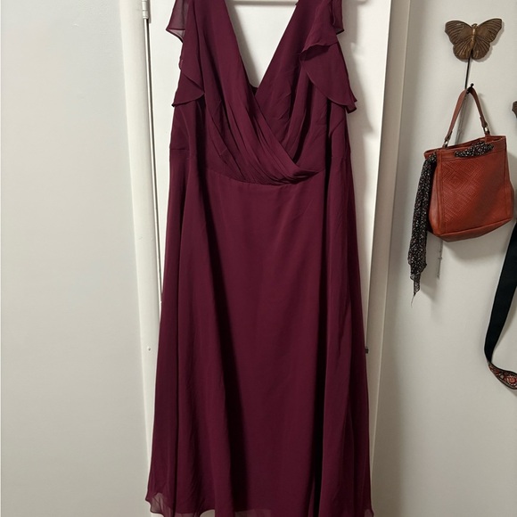 David's Bridal Dresses & Skirts - David's Bridal Deep Burgundy Gown